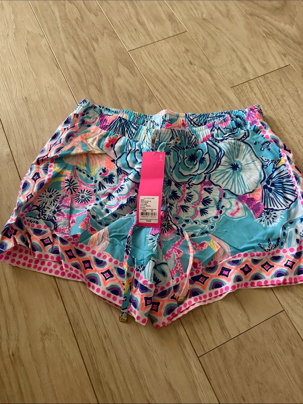 NWT Lilly Pulitzer Katia Shorts in Once Upon A Tide Size XS